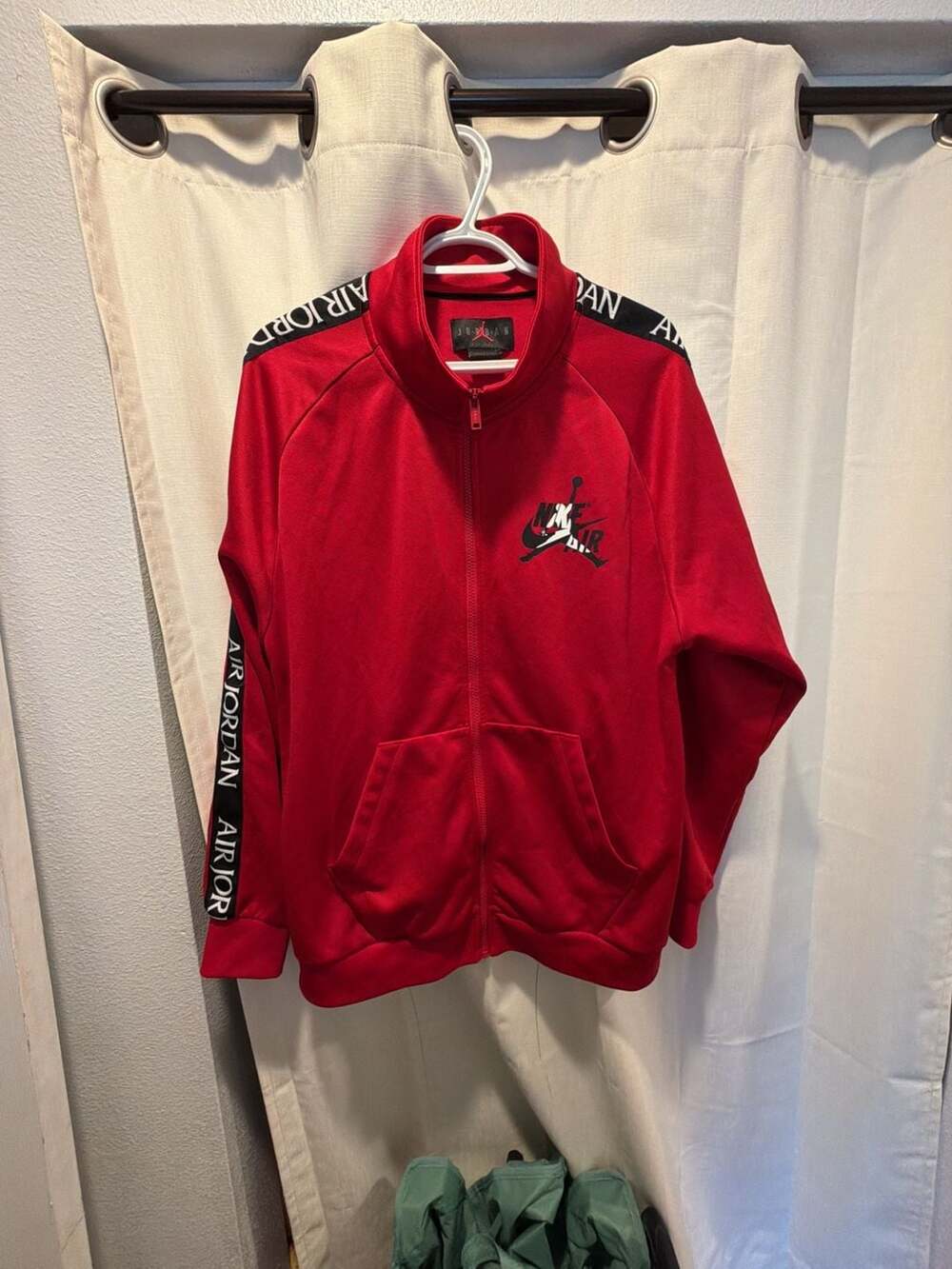 Jordan Jumpman Classics Track Jacket Gym Red Black Full Zip